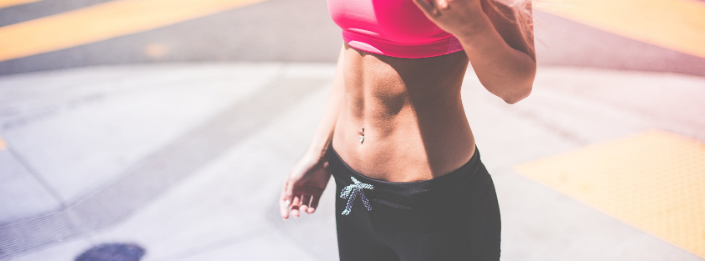 body a woman with flat belly